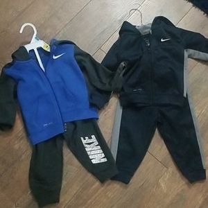 2 toddler nike dri fit tracksuits